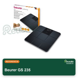 Beurer GS 235 báscula digital vidrio pantalla