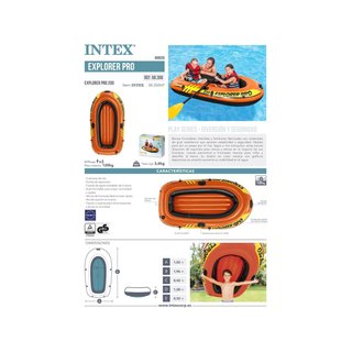 Intex Explorer Pro barco hinchable 3 cámaras