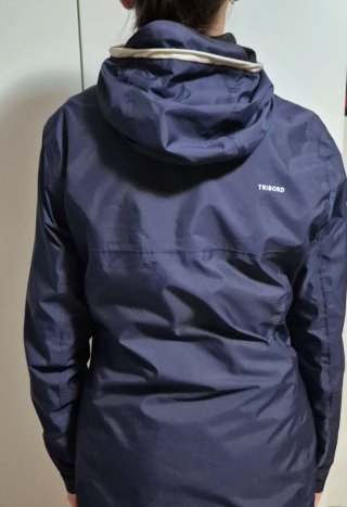 Giubbotto antivento Tribord donna blu