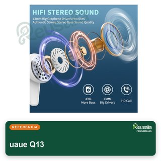 Auriculares inalámbricos Bluetooth 5.2 Q13 IP7
