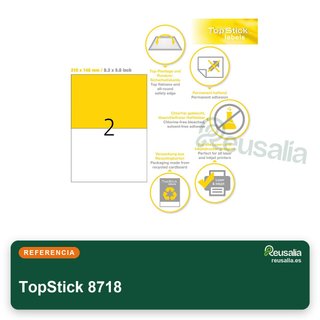 TopStick 8718 etiquetas autoadhesivas para oficina