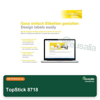 TopStick 8718 etiquetas autoadhesivas para oficina