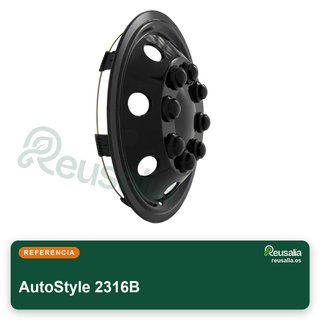 AutoStyle 2316B Tapacubos 16" negro kit rueda