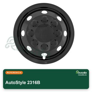 AutoStyle 2316B Tapacubos 16" negro kit rueda