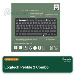 Logitech Pebble 2 Combo teclado ratón inalámbricos