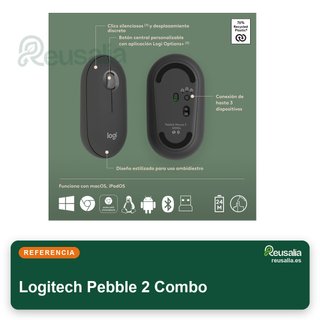 Logitech Pebble 2 Combo teclado ratón inalámbricos