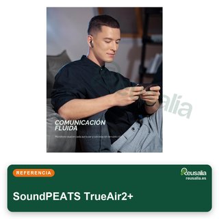 SoundPEATS TrueAir2+ auriculares bluetooth carga