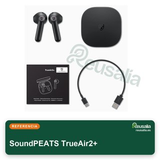 SoundPEATS TrueAir2+ auriculares bluetooth carga