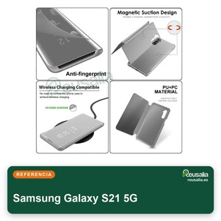 Funda espejo piel sintética Samsung Galaxy