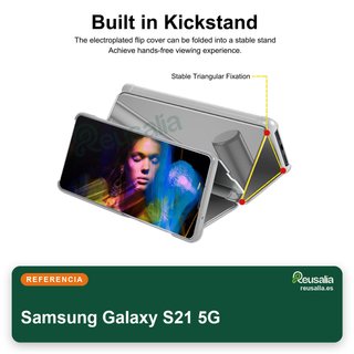 Funda espejo piel sintética Samsung Galaxy