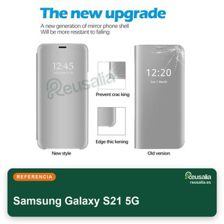 Funda espejo piel sintética Samsung Galaxy