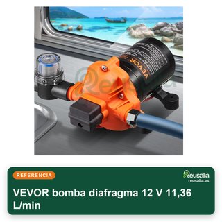 VEVOR bomba diafragma 12 V 11,36 L/min
