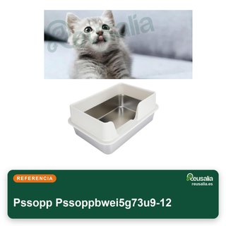 Caja para gatos acero inoxidable tapa