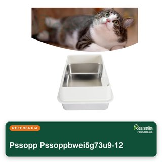 Caja para gatos acero inoxidable tapa