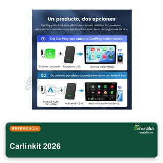 Carlinkit 2026 adaptador inalámbrico CarPlay