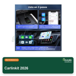 Carlinkit 2026 adaptador inalámbrico CarPlay