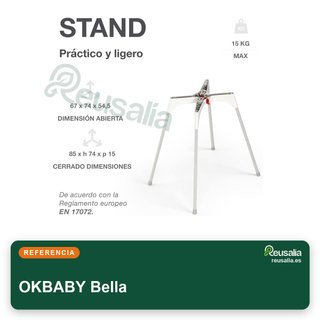 OKBABY Bella bañera bebé con soporte plegable