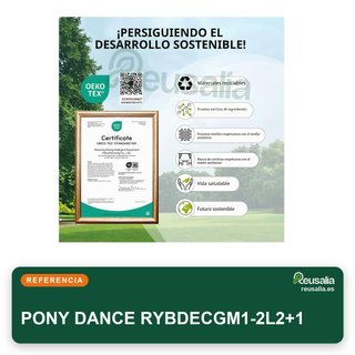 PONY DANCE cortina opaca doble capa 200x245cm