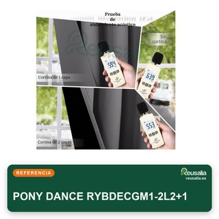 PONY DANCE cortina opaca doble capa 200x245cm