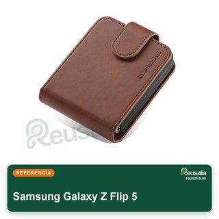 Samsung Galaxy Z Flip 5 Funda piel cartera