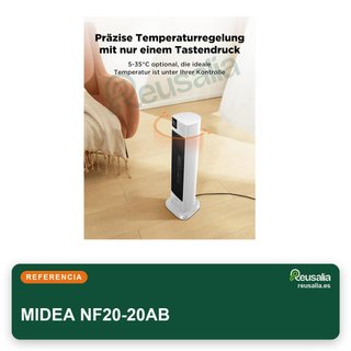 MIDEA calefactor portátil baño bajo consumo