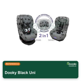 Dooky Black Uni funda asiento infantil negro