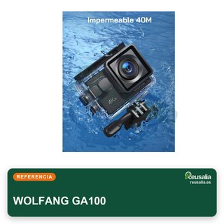 WOLFANG GA100 cámara deportiva 4K sumergible
