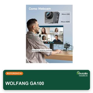 WOLFANG GA100 cámara deportiva 4K sumergible