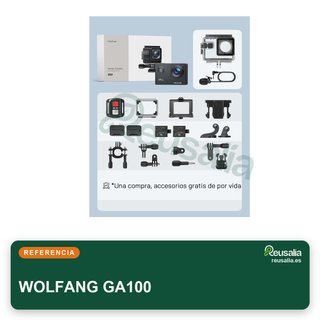 WOLFANG GA100 cámara deportiva 4K sumergible