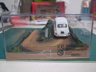 Modellino Fiat 600/850 Abarth 1955 Diorama 1:43