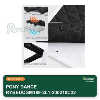 PONY DANCE cortina blackout térmica 200x210cm