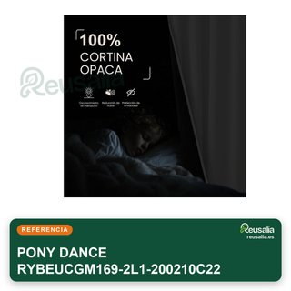 PONY DANCE cortina blackout térmica 200x210cm