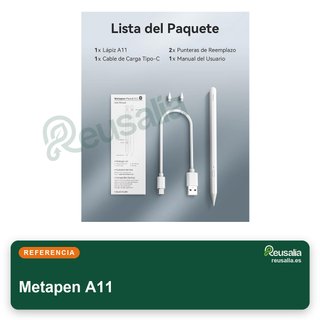 Metapen A11 lápiz táctil para iPad carga rápida