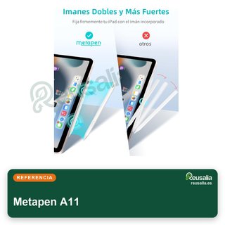 Metapen A11 lápiz táctil para iPad carga rápida