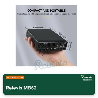 Retevis MB62 Radio CB móvil 80 canales