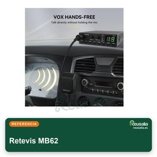 Retevis MB62 Radio CB móvil 80 canales