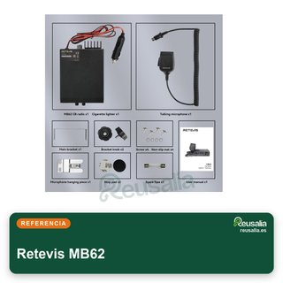 Retevis MB62 Radio CB móvil 80 canales