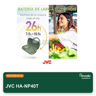 JVC HA-NP40T auriculares bluetooth deporte verde