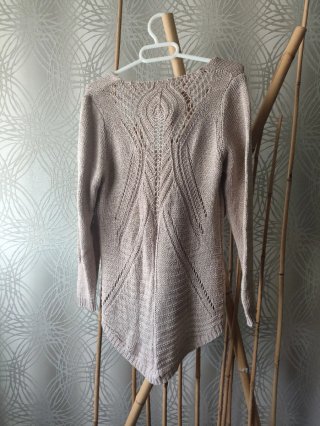 Jersey calado beige talla S