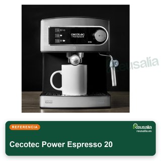 Cecotec cafetera espresso manual acero inoxidable