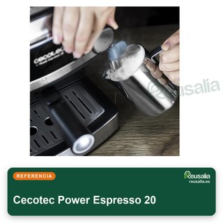 Cecotec cafetera espresso manual acero inoxidable