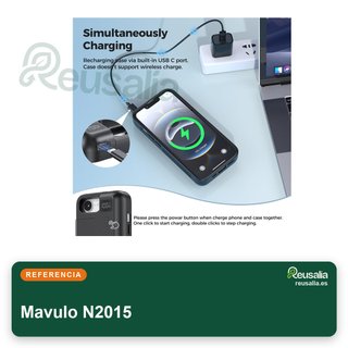 Mavulo funda batería iPhone 16e 8000mAh USB-C