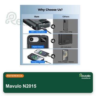 Mavulo funda batería iPhone 16e 8000mAh USB-C