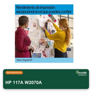 HP 117A W2070A cartucho tóner negro