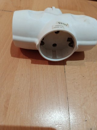 Adaptador Enchufe Múltiple Blanco