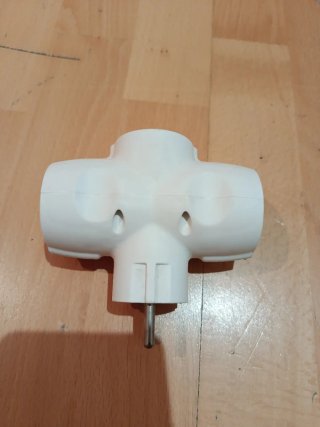 Adaptador Enchufe Múltiple Blanco