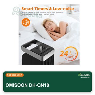 OMISOON calefactor rápido bajo consumo oscilante