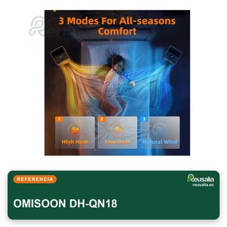 OMISOON calefactor rápido bajo consumo oscilante