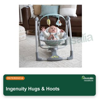 Ingenuity Hugs & Hoots columpio plegable hamaca