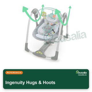 Ingenuity Hugs & Hoots columpio plegable hamaca